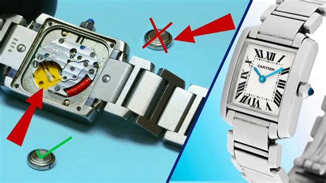 replace battery cartier tank watch.